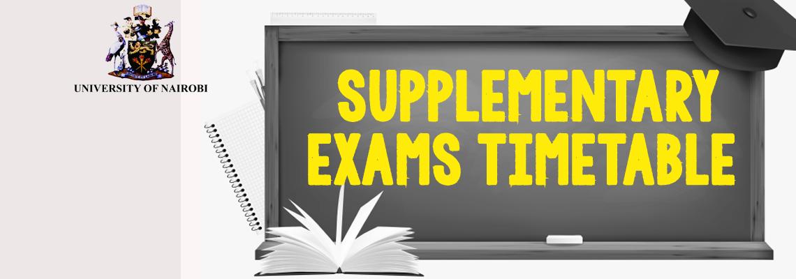 Masters Supplementary Exams