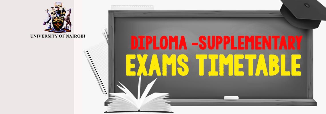 Diploma Timetable Special Supplementary Exam